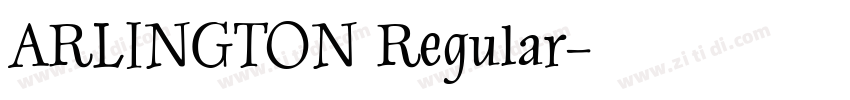 ARLINGTON Regular字体转换